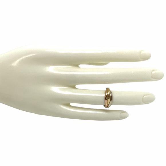 Cartier 18k tri-color Trinity Rolling Ring sz 5.5 - Picture 9 of 9